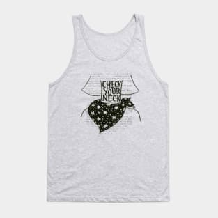 Check Your Neck Female2- black design Tank Top